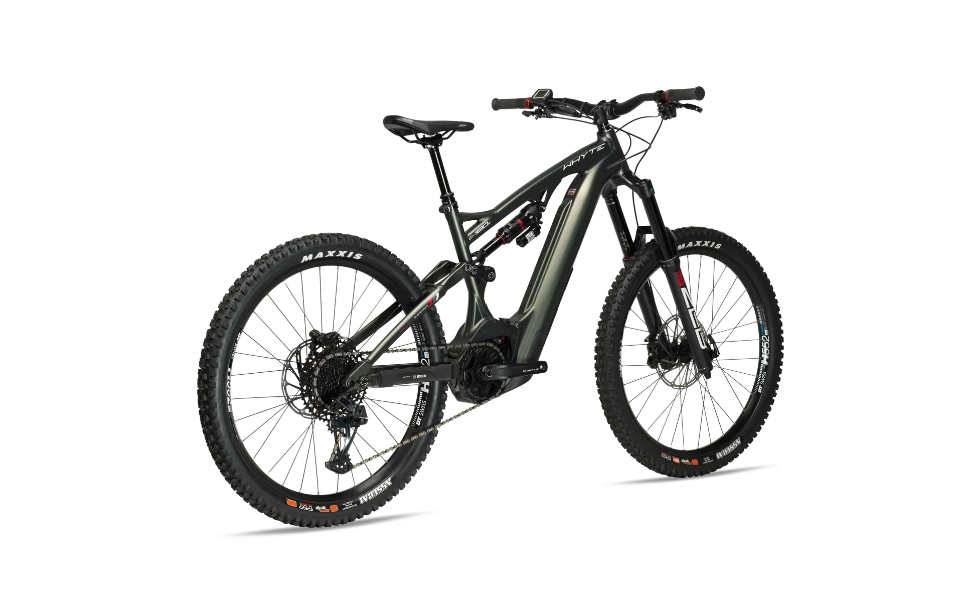 2022 Whyte E 180 S V3 Electric MTB Green Run and Ride